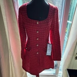 City Studio Ruby Buttoned Long Sleeve Dress